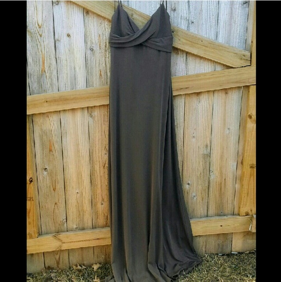 BCBGMaxAzria Dresses & Skirts - BCBGMaxAzaria chocolate brown gown (Sm)